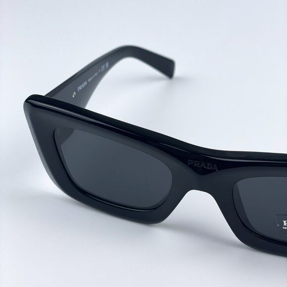 NEW Prada PR13ZS 1AB5S0 Black Dark Grey Cat Eye Unisex Sunglasses - Picture 6 of 13